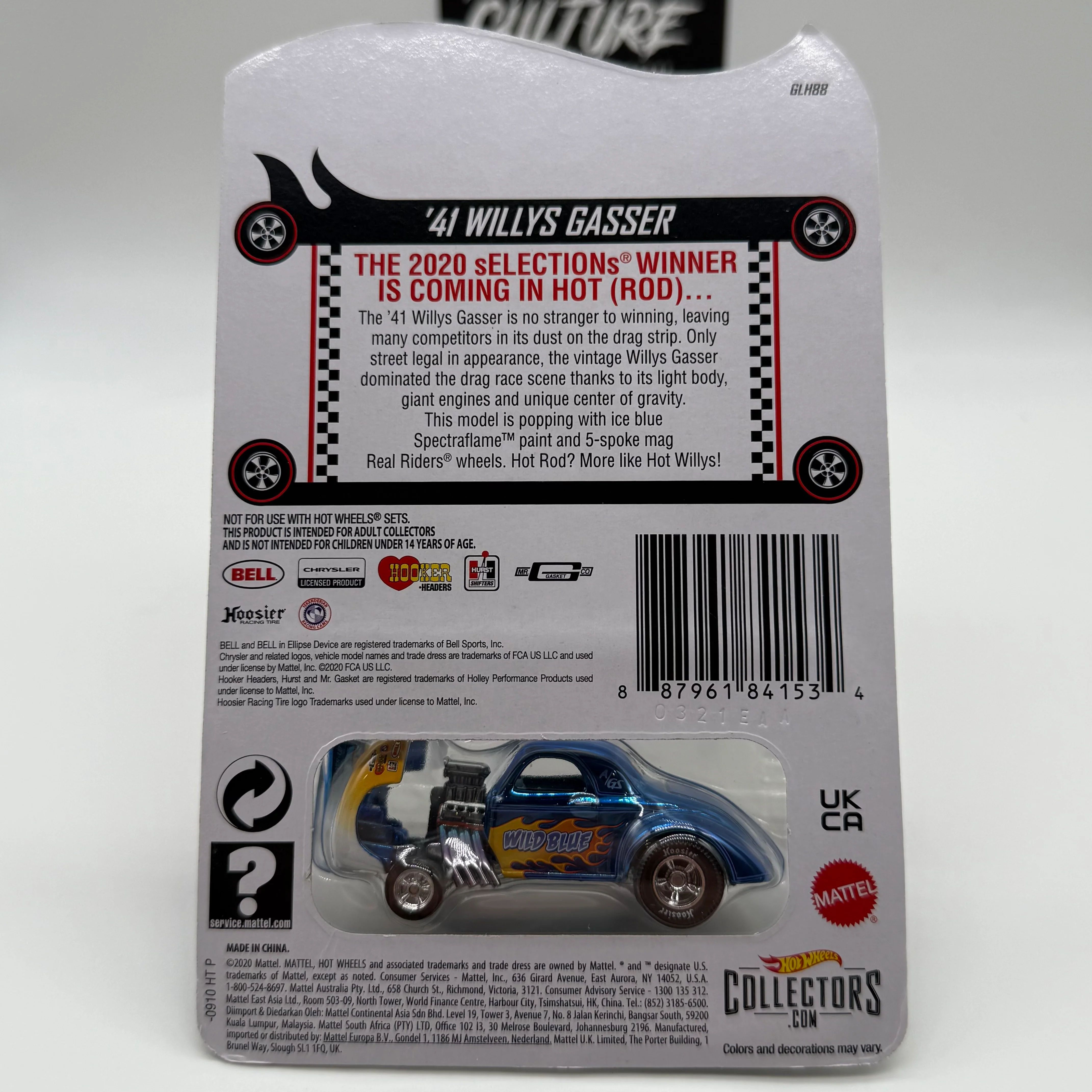 41’ Willys Gasser - 2020 Selection Series RLC Red Line Club Hotwheels - Image 2
