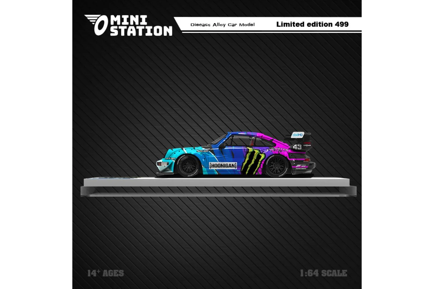 Porsche RWB 964 #43 Hoonigan - Mini Station 1:64 - Image 2