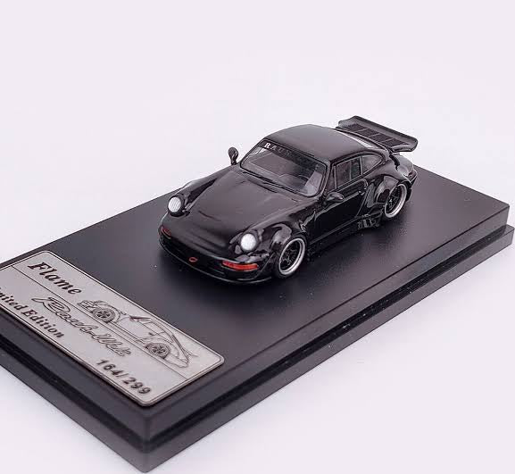 PORSCHE RWB 964 (DUCKTAIL BLACK) ONLY 299pcs Made - 1/64 - Image 5