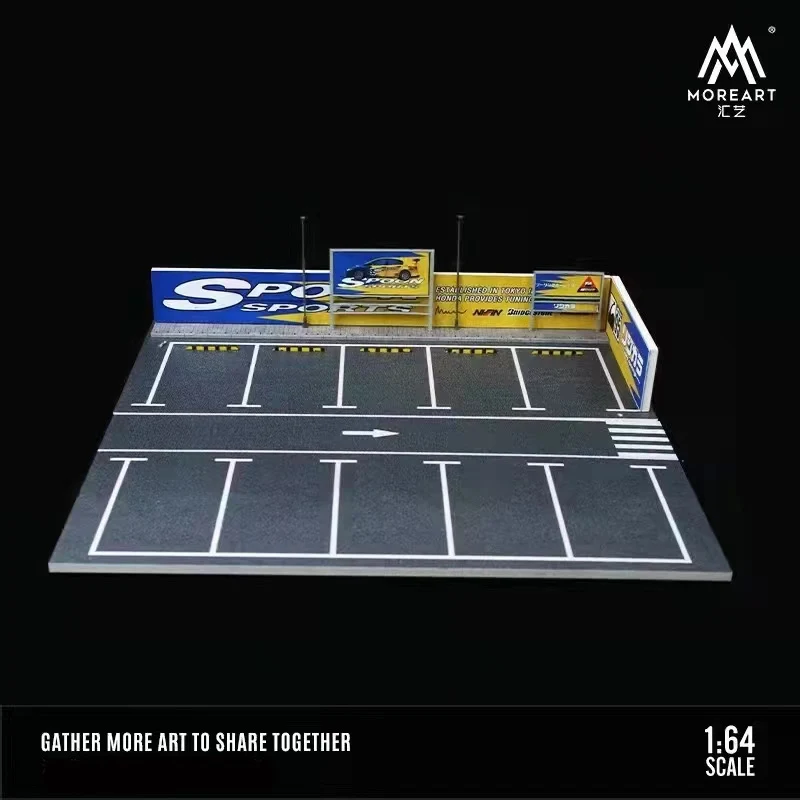 SPOON SPORTS Lot Scene with LED LIGHTS Morearts 1:64 Scale