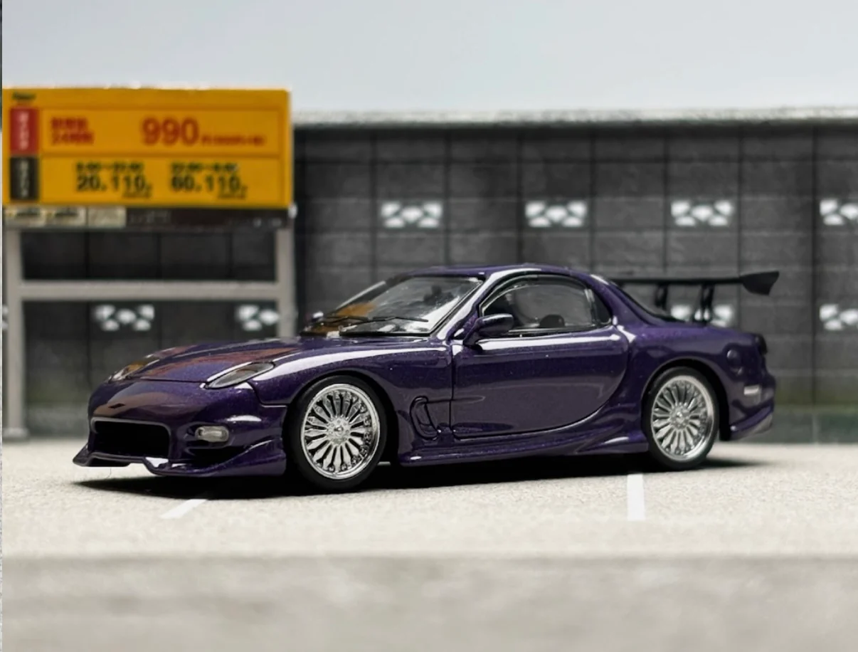 Veilside Mazda RX7 GT WING (Midnight Purple) LIMITED TO 599pcs - Mortal 1:64 - Image 3
