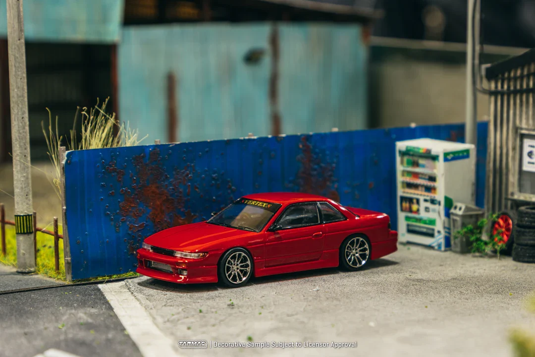 VERTEX NISSAN SILVIA S13 RED METALLIC - TARMAC WORKS 1:64 - Image 2