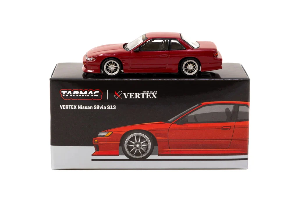VERTEX NISSAN SILVIA S13 RED METALLIC - TARMAC WORKS 1:64 - Image 5