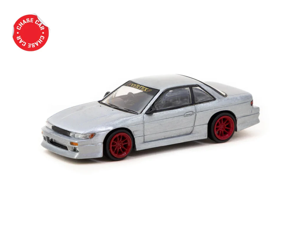 VERTEX NISSAN SILVIA S13 RED METALLIC - TARMAC WORKS 1:64 - Image 7