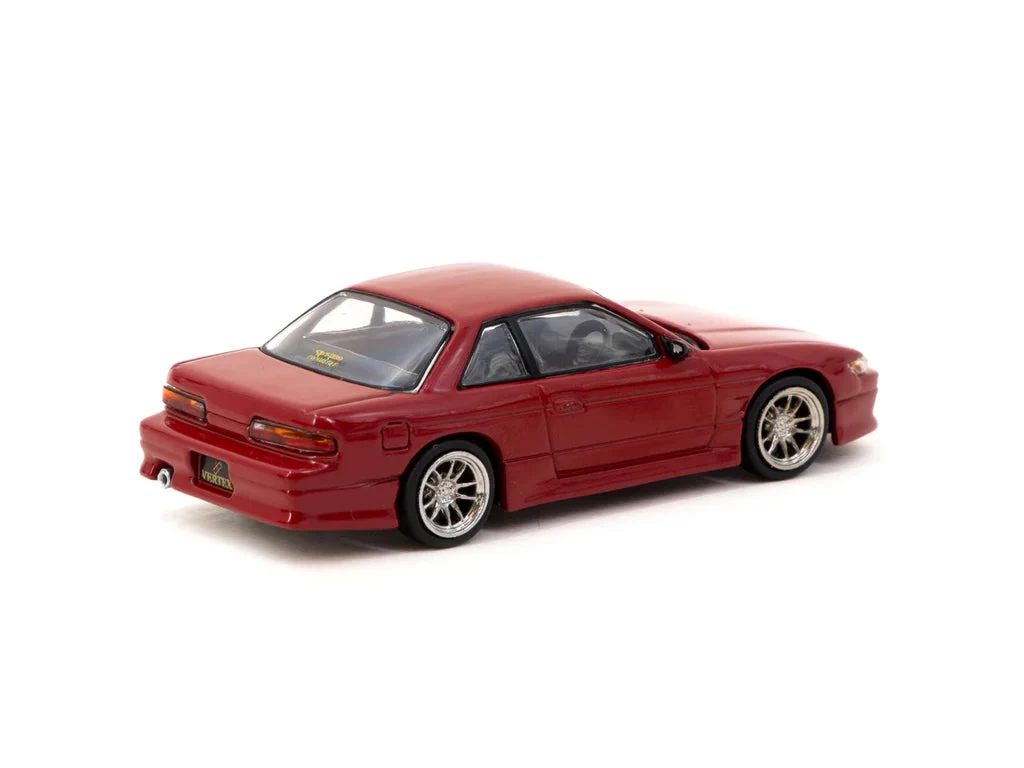 VERTEX NISSAN SILVIA S13 RED METALLIC - TARMAC WORKS 1:64 - Image 8