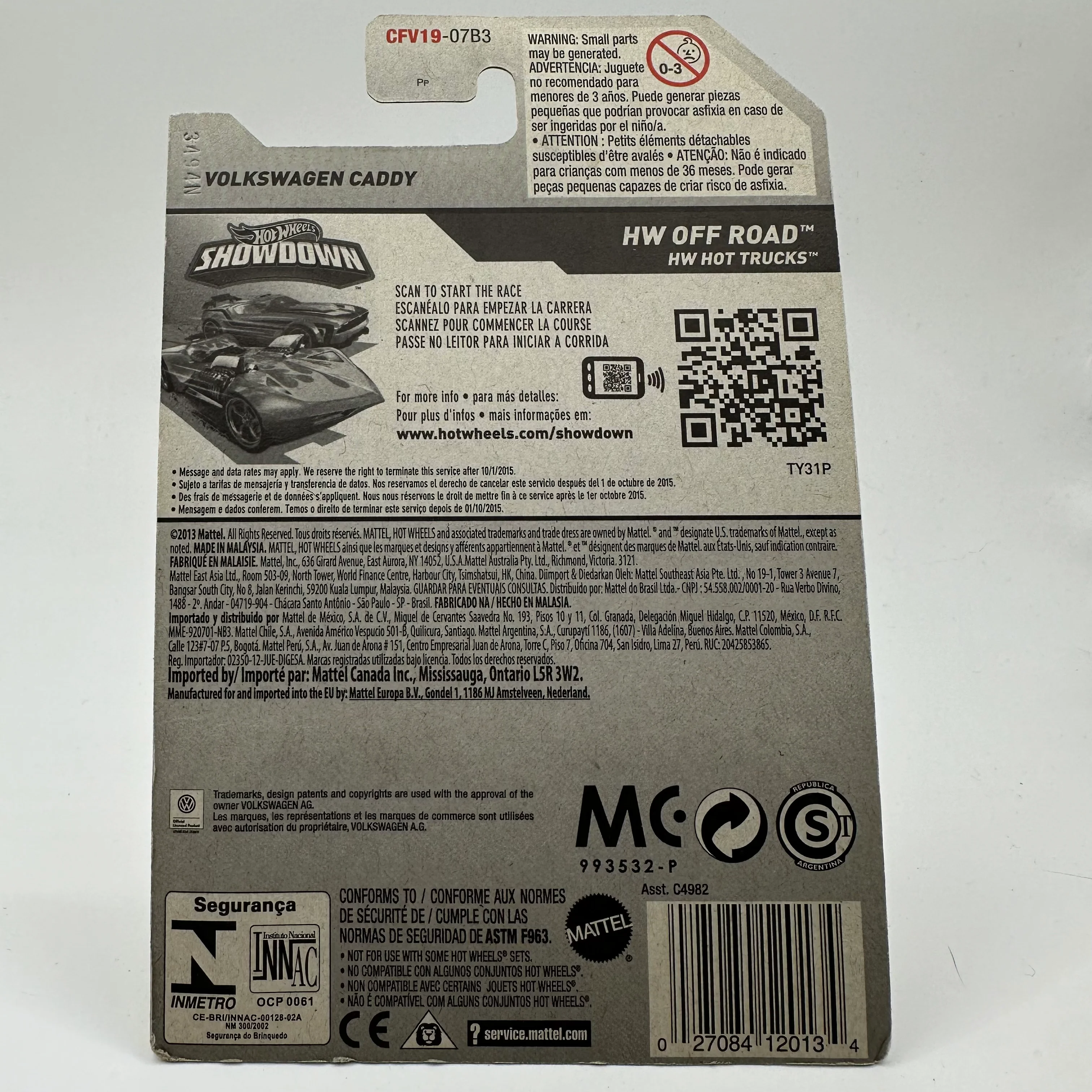 Volkswagen Caddy HW Off-Road 124/250 Hotwheels Mainline - Image 2