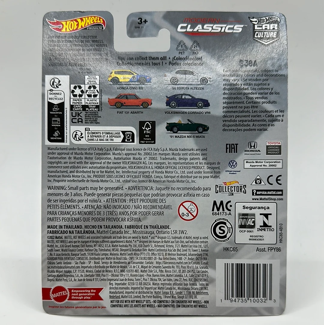 Volkswagen Corrado VR6 Modern Classics 4/5 Hotwheels Premium - Image 2