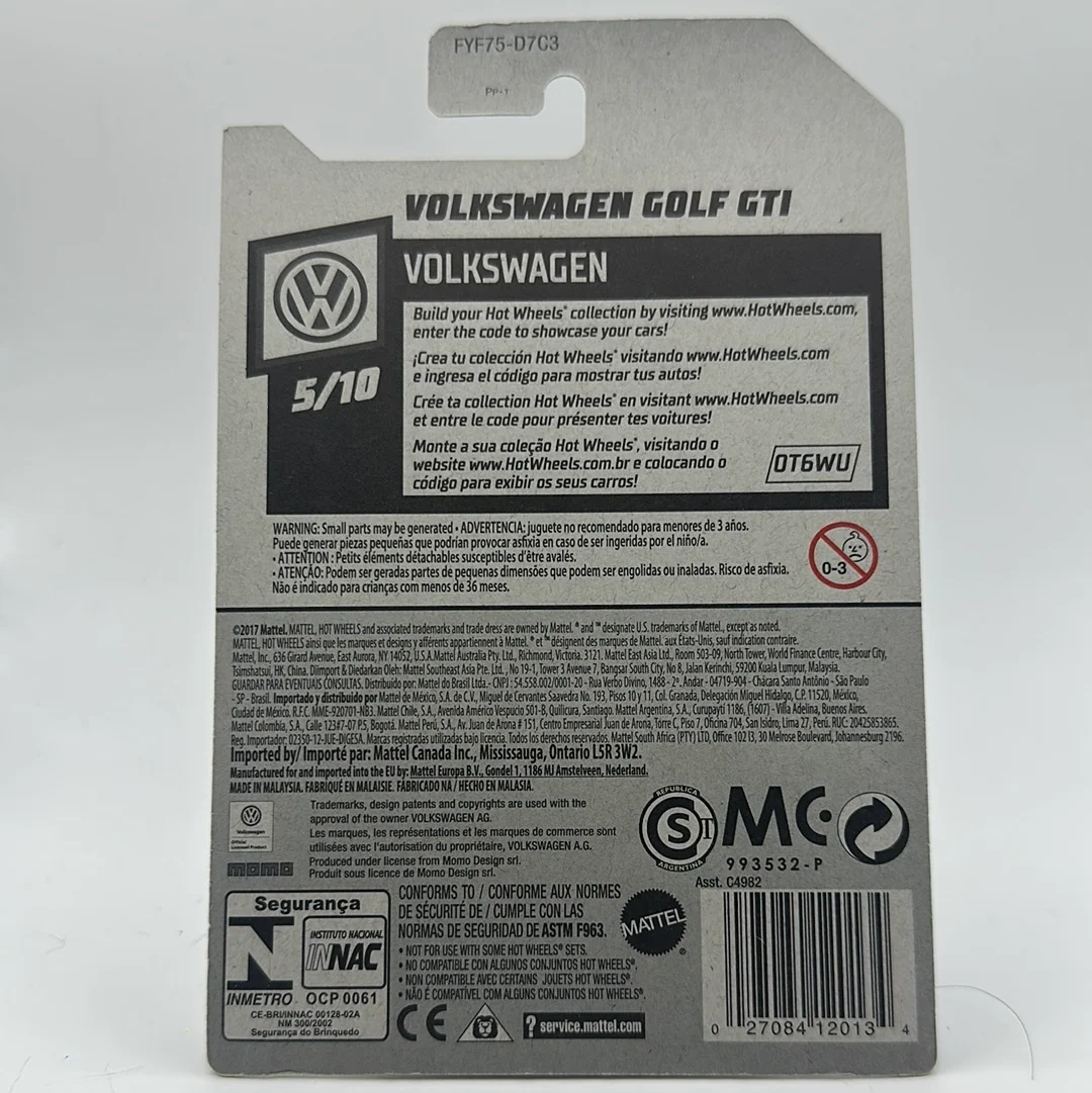 Volkswagen Golf GTI - Volkswagen 5/10 Hotwheels Mainline 19/250 - Image 2