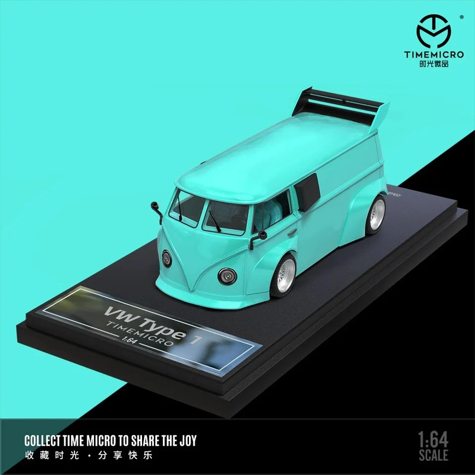 Volkswagen T1 Bus - Tiffany Blue Time Micro 1:64 Scale
