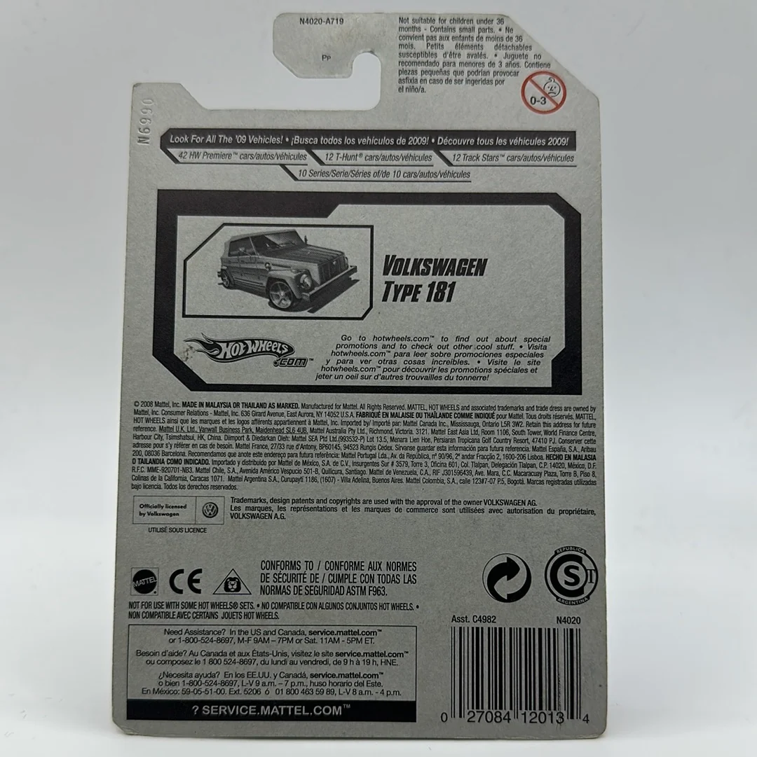 Volkswagen Type 181 HW Premiere ‘09 Hotwheels Mainline 017/166 - Image 2